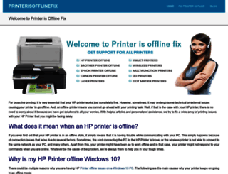 printerisofflinefix.com screenshot