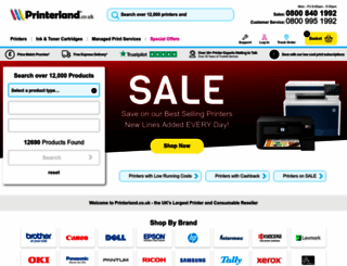 printerland.co.uk screenshot