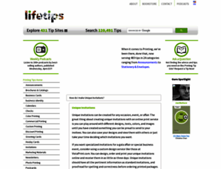 printing.lifetips.com screenshot