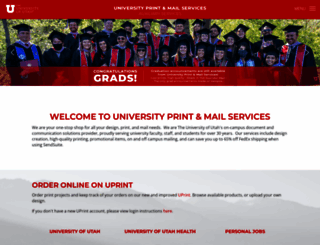 printing.utah.edu screenshot