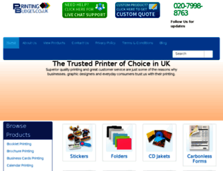 printingbudget.co.uk screenshot