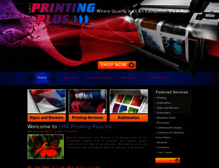 printingpluslhc.com screenshot
