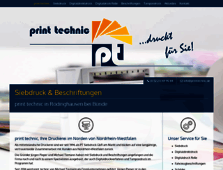 printtechnic.de screenshot