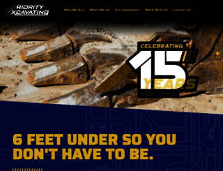 priorityexcavating.com screenshot
