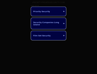 priorityprivatesecurity.com screenshot