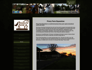 prioryfarm-equestrian.com screenshot