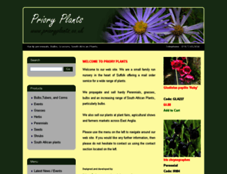 prioryplants.co.uk screenshot