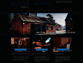 prioryrecordingstudios.co.uk screenshot