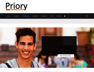 priorytrainingacademy.co.uk screenshot