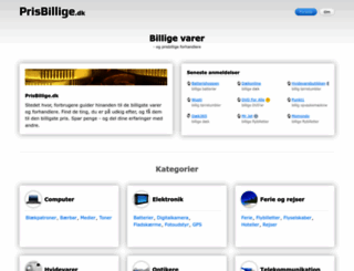 prisbillige.dk screenshot