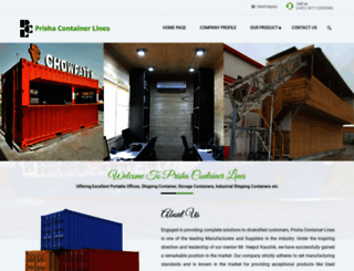 prishacontainers.com screenshot