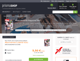prismashop.voici.fr screenshot
