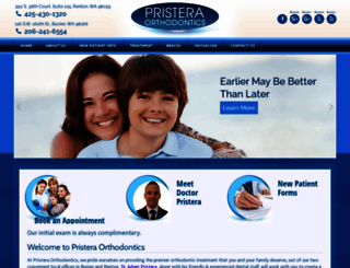 pristeraorthodontics.com screenshot