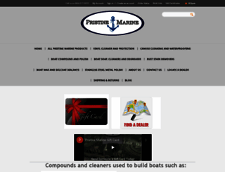 pristinemarine.com screenshot