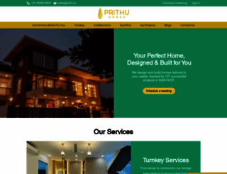 prithu.in screenshot