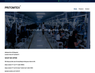 pritomtex.com screenshot