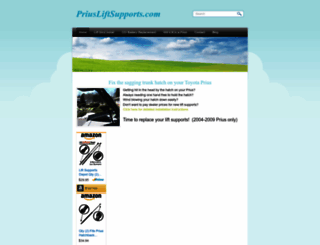 priusliftsupports.com screenshot