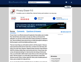 privacy-eraser.informer.com screenshot
