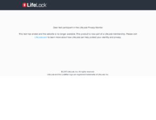 privacy.lifelock.com screenshot