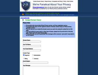 privacyadvocate.org screenshot