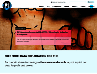 privacyinternational.org screenshot