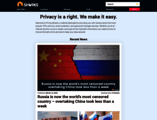 privacysharks.com screenshot