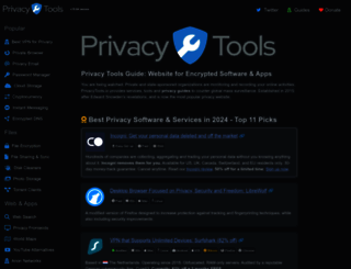 privacytools.io screenshot
