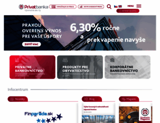 privatbanka.sk screenshot
