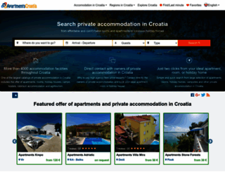 private-apartments-croatia.com screenshot