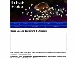 private-scuba.com screenshot