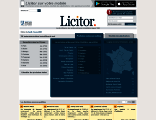 private.licitor.com screenshot