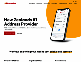 privatebox.co.nz screenshot