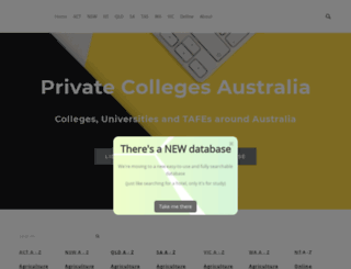 privatecollegesaustralia.com screenshot