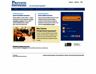 privateeventinsurance.com screenshot