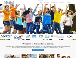 privateexamcentre.co.uk screenshot