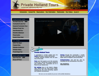privatehollandtours.com screenshot