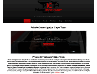 privateinvestigatorcapetown.com screenshot