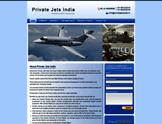 privatejetsindia.in screenshot