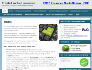 privatelandlordinsurance.com screenshot