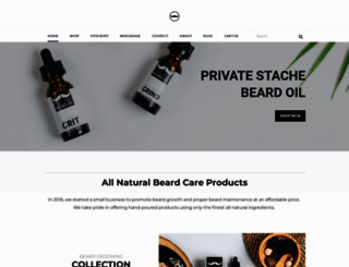 privatestachebeardoil.com screenshot
