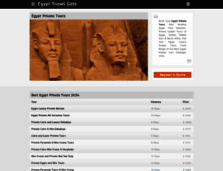 privatetoursinegypt.com screenshot