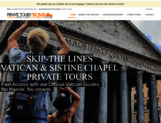 privatetoursinrome.com screenshot