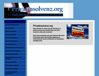 privatinsolvenz.org screenshot