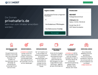 privatsafaris.de screenshot