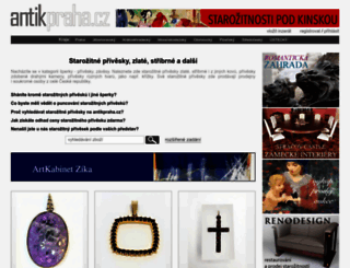 privesky-zavesy.antikpraha.cz screenshot