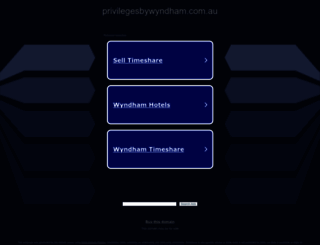 privilegesbywyndham.com.au screenshot