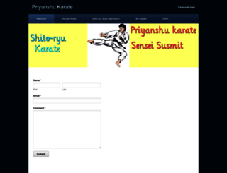 priyanshukarate.weebly.com screenshot