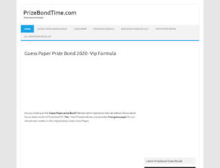 prizebondtime.com screenshot
