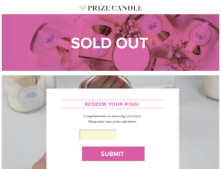 prizecandle.com screenshot