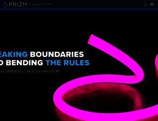 prizmlighting.com screenshot